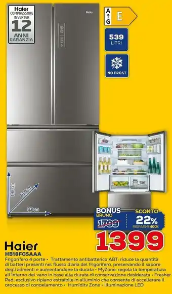 Euronics Haier HB18FGSAAA offerta