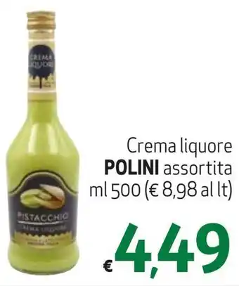 Maxi Supermercati Crema liquore POLINI assortita ml 500 offerta