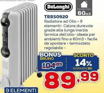 Euronics DeLonghi TRRS0920 offerta
