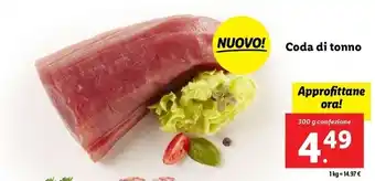 Lidl Coda di tonno 300 g confezione offerta
