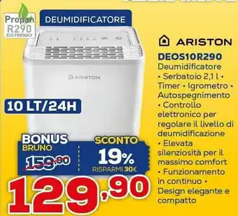 Euronics Ariston DEOS10R290 offerta