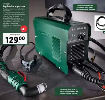 Lidl PARKSIDE Tagliatrice al plasma offerta