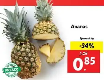 Lidl Ananas offerta