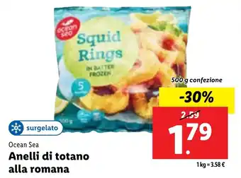 Lidl Ocean Sea Anelli di totano alla romana offerta