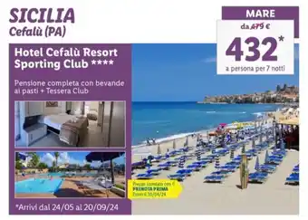 Lidl Hotel Cefalù Resort Sporting Club offerta