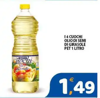 Premium Supermercati I 4 Cuochi Olio Di Semi Di Girasole Pet 1 Litro offerta