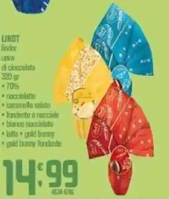 Ottimo Market LINDT lindor uovo di cioccolato 320 gr offerta
