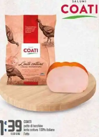 Ottimo Market COATI petto di tacchino lenta cottura 100% italiano l'etto offerta