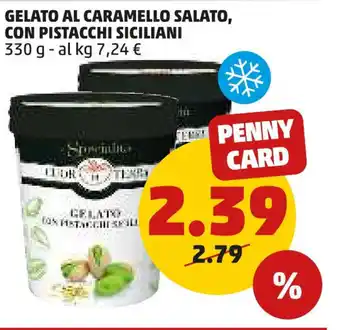 PENNY GELATO AL CARAMELLO SALATO, CON PISTACCHI SICILIANI 330 g offerta