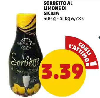 PENNY SORBETTO AL LIMONE DI SICILIA 500 g offerta
