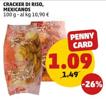 PENNY CRACKER DI RISO, MEXICANOS 100 g offerta