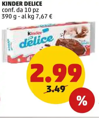 PENNY KINDER DELICE conf. da 10 pz 390 g offerta