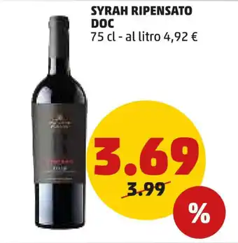 PENNY SYRAH RIPENSATO DOC 75 cl offerta