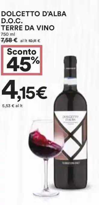 Coop DOLCETTO D'ALBA D.O.C. TERRE DA VINO 750 ml offerta