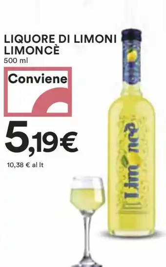 Coop LIQUORE DI LIMONI LIMONCÈ 500 ml offerta