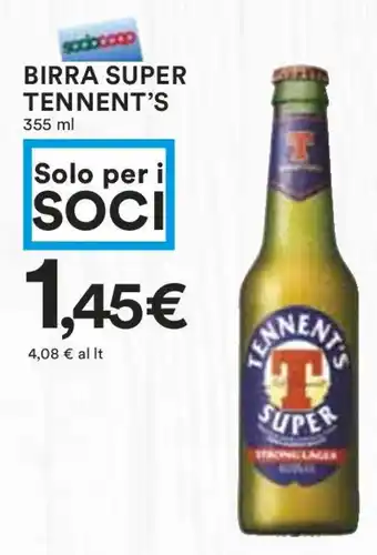 Coop BIRRA SUPER TENNENT'S 355 ml offerta