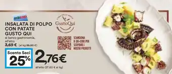 Coop INSALATA DI POLPO CON PATATE GUSTO QUI offerta