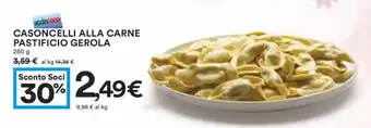 Coop CASONCELLI ALLA CARNE PASTIFICIO GEROLA 250 g offerta