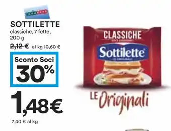 Coop SOTTILETTE classiche, 7 fette, 200 g offerta