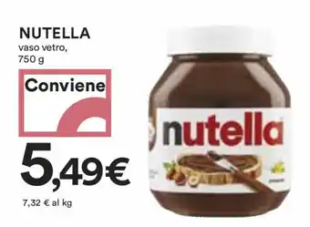 Coop NUTELLA vaso vetro, 750 g offerta