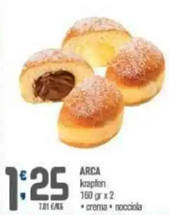 Ottimo Market ARCA Krapfen 160 gr x2 *crema nocciola offerta