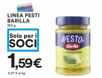 Coop LINEA PESTI BARILLA 190 g offerta