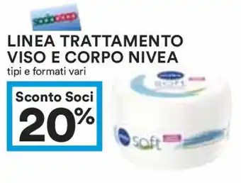 Coop LINEA TRATTAMENTO VISO E CORPO NIVEA tipi e formati vari offerta