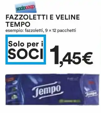 Coop FAZZOLETTI E VELINE TEMPO offerta