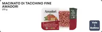Coop MACINATO DI TACCHINO FINE AMADORI 270 g offerta
