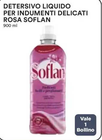 Coop DETERSIVO LIQUIDO PER INDUMENTI DELICATI ROSA SOFLAN 900 ml offerta