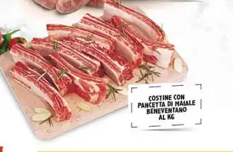 Premium Supermercati Costine con pancetta di maiale beneventano al kg offerta