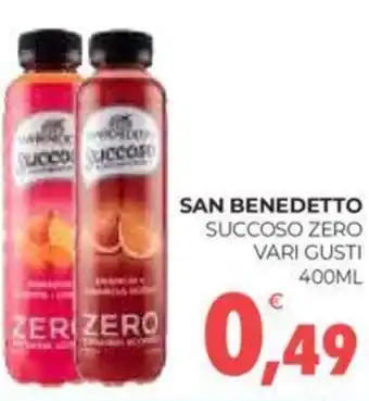 Eté SAN BENEDETTO SUCCOSO ZERO VARI GUSTI 400ML offerta