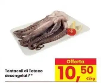 Tentacoli di Totano decongelati