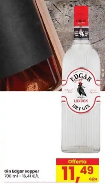 Eurospar Gin Edgar sopper 700 ml offerta