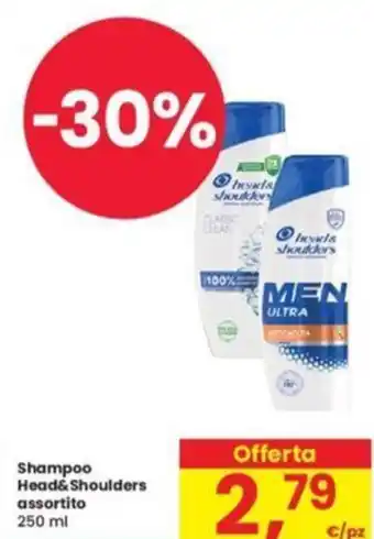 Eurospar Shampoo Head&Shoulders assortito 250 ml offerta