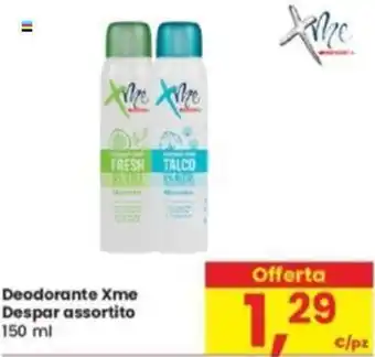 Eurospar Deodorante Xme Despar assortito 150 ml offerta