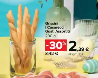 Carrefour Express Grissini I Casarecci Gusti Assortiti 200 g offerta