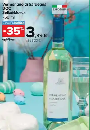 Carrefour Express Vermentino di Sardegna DOC Sella&Mosca 750 ml offerta