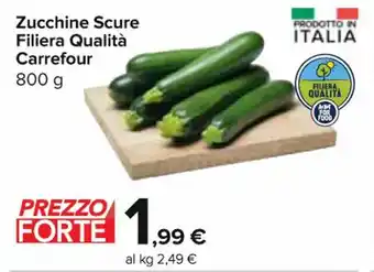 Carrefour Express Zucchine Scure Filiera Qualità Carrefour 800 g offerta