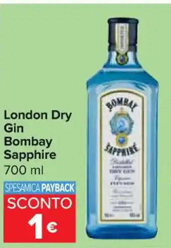 Carrefour Express London Dry Gin Bombay Sapphire 700 ml offerta