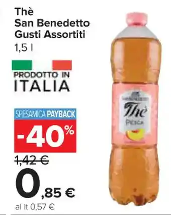 Carrefour Express Thè San Benedetto Gusti Assortiti 1,5 l offerta