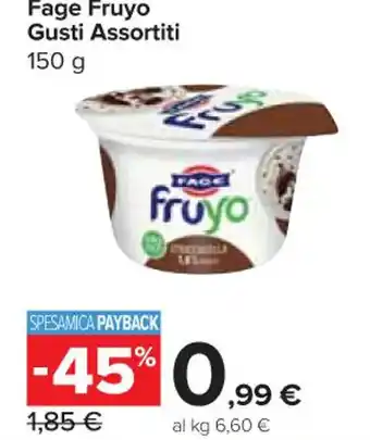 Carrefour Express Fage Fruyo Gusti Assortiti 150 g offerta
