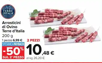 Carrefour Express Arrosticini di Ovino Terre d'Italia 200 g offerta