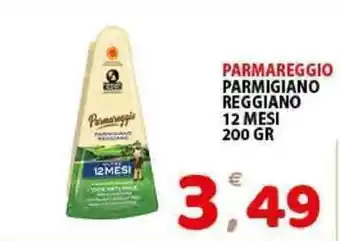 Premium Supermercati Parmareggio Parmigiano Reggiano 12 mesi 200gr offerta