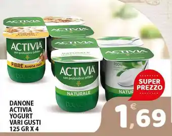Premium Supermercati Danone Activia Yogurt vari gusti 125gr x 4 offerta