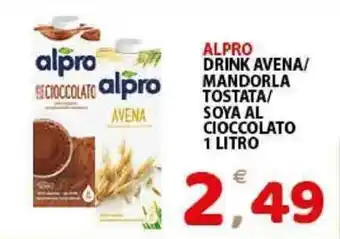 Alpro Drink Avena/Mandorla Tostata/Soya Al Cioccolato 1 litro