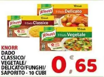 Premium Supermercati Knorr Dado Classico/Vegetale/Delicato/Funghi/Saporito - 10 cubi offerta