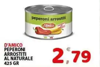 Premium Supermercati D'Amico Peperoni Arrostiti Al Naturale 425gr offerta