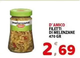 D'Amico Filetti di Melenzane 470gr