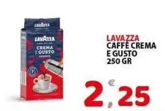 Premium Supermercati Lavazza Caffè Crema e Gusto 250gr offerta